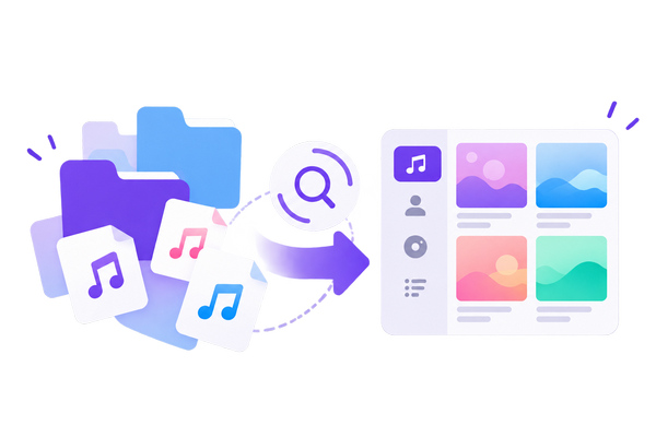 organize scattered music files